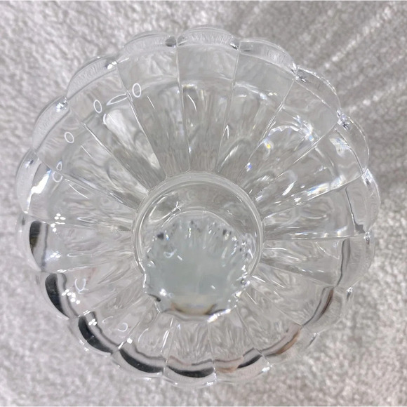 Vintage Deli Qing Ping Guo Green Apple Clear  Glass Trinket Dish & Lid - Picture 11 of 16